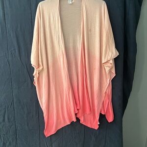 Nordstrom Ombre Pink Open-Front Shrug